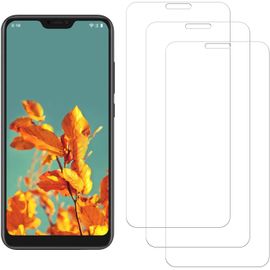 [3 Pièces Xiaomi Mi A2 Lite Trempé Film, Protecteur D'écran Xiaomi Mi A2 Lite, Dureté 9h, Haute Définition, Anti-Rayures, Sans Bulles, Protecteur D'écran Xiaomi Mi A2 Lite