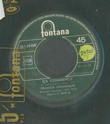 Ça Commence (De Serge Lama) / Henriette - [ 45t Jukebox ]