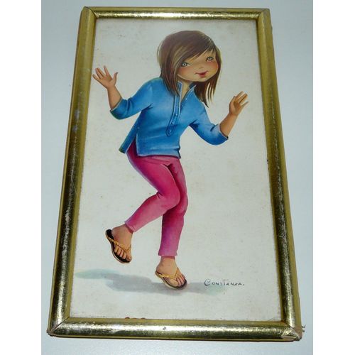 Gravure Fillette Par Constanza
