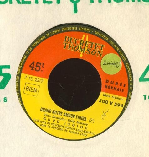 Sing Song Sous La Pluie / Quand Notre Amour Finira - [ 45 Tours Juke Box ]