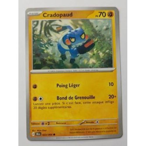 Pokémon 023 / 064 Cradopaud Fable Nébuleuse Ev6.5