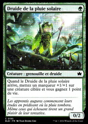 Druide De La Pluie Solaire - Magic - Bloomburrow Vf - C - 195