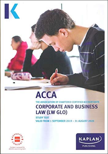 Corporate And Business Law (Glo) - Study Text