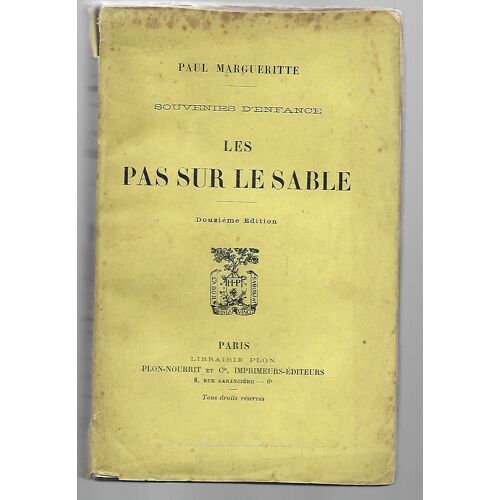 Les Pas Sur Le Sable - Souvenirs D' Enfance - Paul Margueritte
