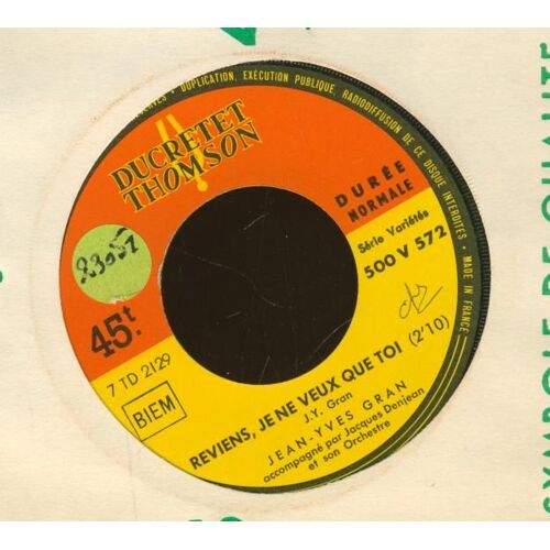 Au Pied De L'horizon / Reviens Je Ne Veux Que Toi - [ Jukebox 45 Tours ]