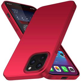 Coque Iphone 12 Pro Anti-Rayure, Anti-Choc, Tpu Souple, Résistante - Rouge