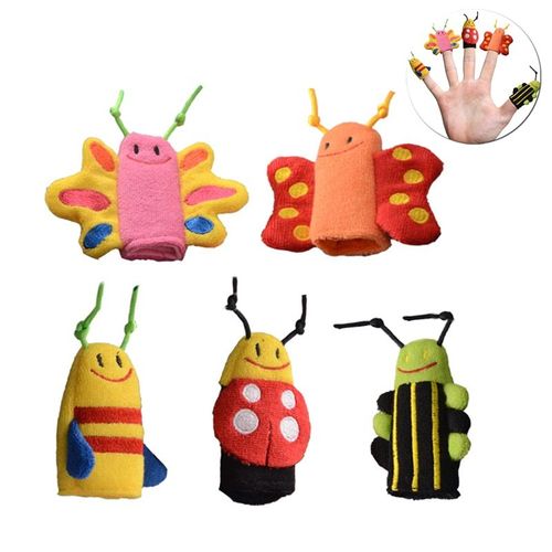 Jouet De Marionnette À Doigt Pour Enfants 5 Jouet De Poupée Interactif En Forme De Papillon En Forme D'abeille