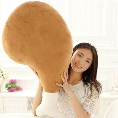 60cm Simulation Frit Poulet Jambe Oreiller En Peluche Moelleux Jouet Mignon Oreiller En Peluche Jouet Enfants Cadeau Enfants