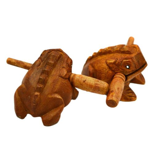 En Bois Chanceux Grenouille Animal Musique Jouet Enfants Instrument De Musique Tapotement Son Jouet Éducatif Cadeau