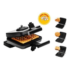 frifri - Gaufrier/machine à croque-monsieur - 1.2 kWatt - noir