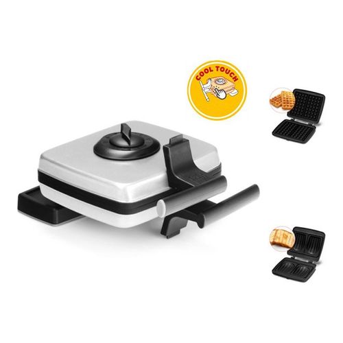 frifri - Gaufrier/machine à croque-monsieur - 1.2 kWatt - gris