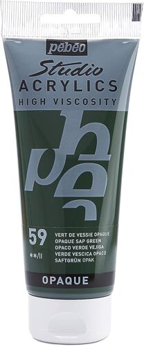 Studio Acrylique Tube Vert De Vessie 100 Ml