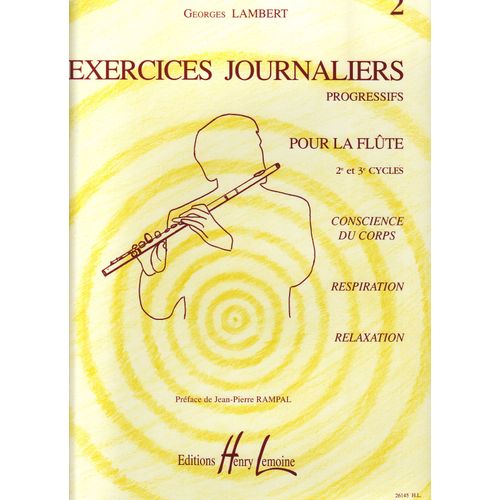 Exercices Journaliers Et Progressifs Flûte 2°,  3° Cycles