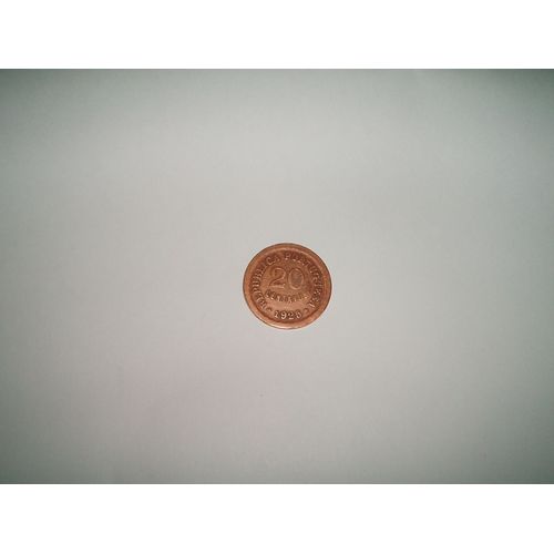 Piece De 20 Centavos Portugal Annee 1925