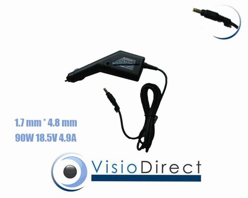 Adaptateur Alimentation Chargeur voiture sur prise allume cigare pour ordinateur portable HP COMPAQ Pavilion DV5215 - Visiodirect -