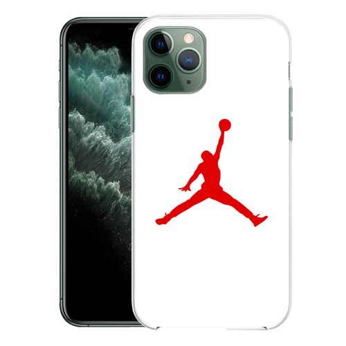 Coque Pour Iphone 11 Pro - Jordan Basketball Logo Blanc