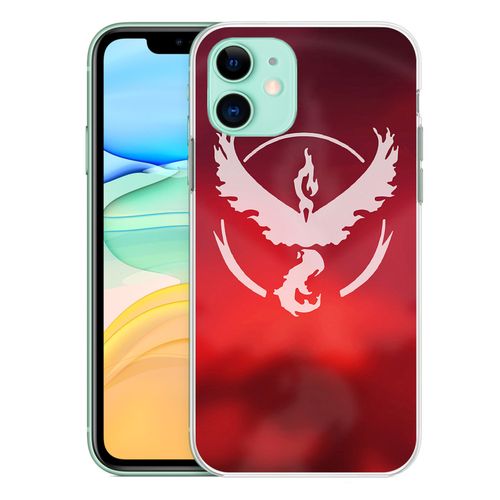 Coque Pour Iphone 11 - Pokémon Go Team Rouge Grunge