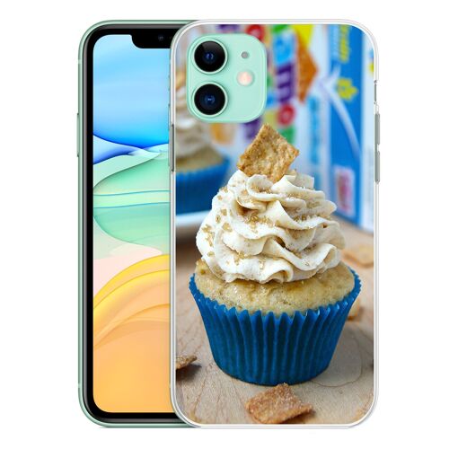 Coque pour iPhone 11 - Cupcake Bleu