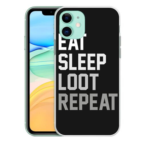 Coque Pour Iphone 11 - Eat Sleep Loot Repeat
