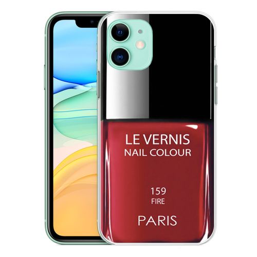 Coque Pour Iphone 11 - Vernis Paris Rouge