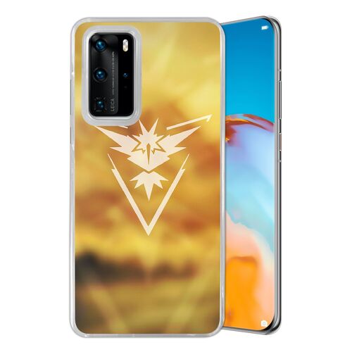 Coque pour Huawei P40 - Pokémon Go Team Jaune Grunge
