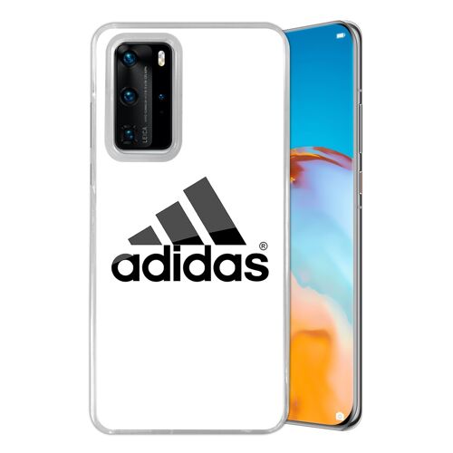 Coque pour Huawei P40 PRO - Adidas Logo Blanc