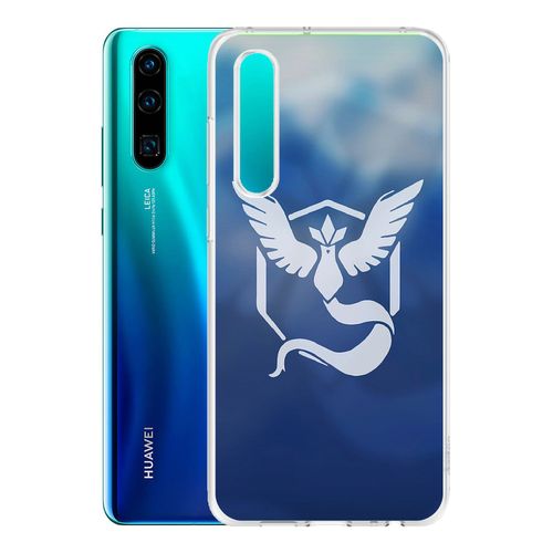 Coque Pour Huawei P30 - Pokémon Go Team Bleue Grunge