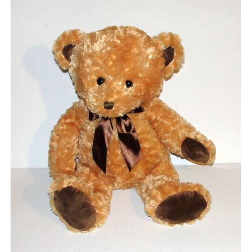 Peluche Ours Marron Noeud Papillon Satiné Best Made Toys Doudou Ours 46 Cm