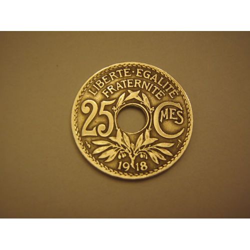 25 Centimes Type Lindauer -1918.