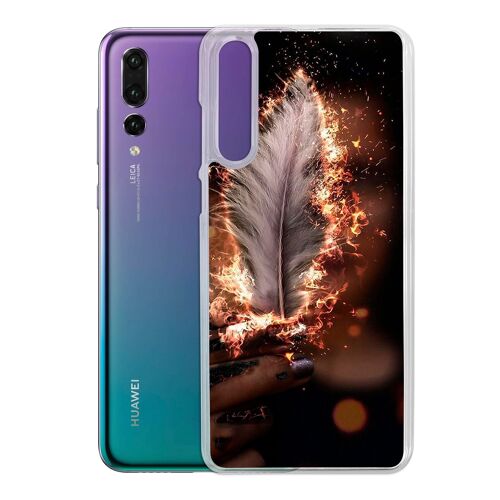Coque Pour Huawei P20 - Plume Feu