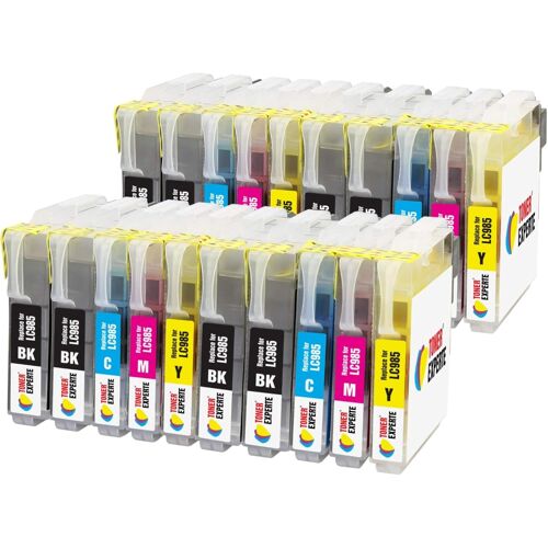 LC985 20 XL Cartouches d'encre compatibles pour Brother DCP-J315W DCP-J125 DCP-J140W DCP-J515W MFC-J415W MFC-J220 MFC-J265W MFC-J410 | Grande Capacité