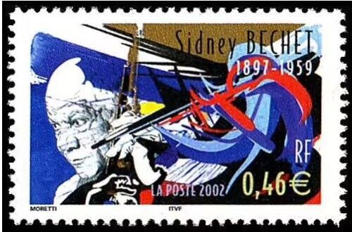 France 2002, Très Beau Timbre Neuf** Luxe Yvert 3501, Série Étoiles Du Jazz, Sydney Bechet. -