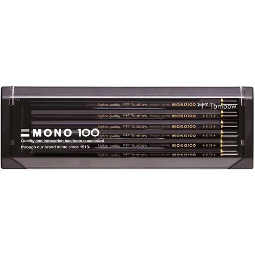 Tombow Lot De 12 Crayons Graphite Haute Qualité Mono 100 6b