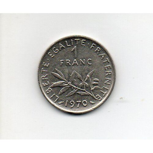 1 Franc 1970 Semeuse Atelier De Gravure D'après  Roty, Nickel
