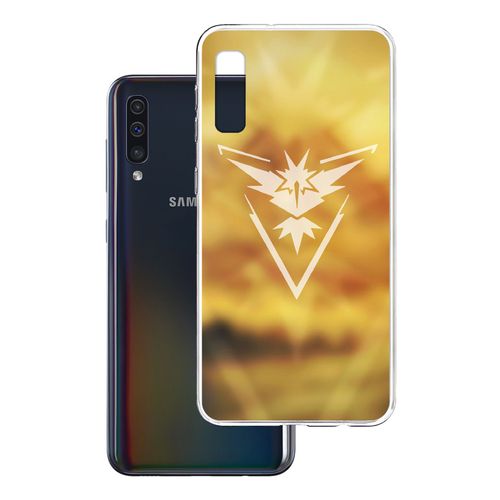 Coque Pour Samsung Galaxy A50 - Pokémon Go Team Jaune Grunge