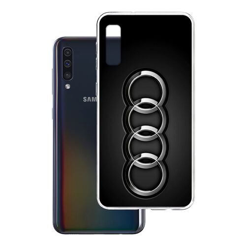Coque Pour Samsung Galaxy A50 - Audi Logo Métal