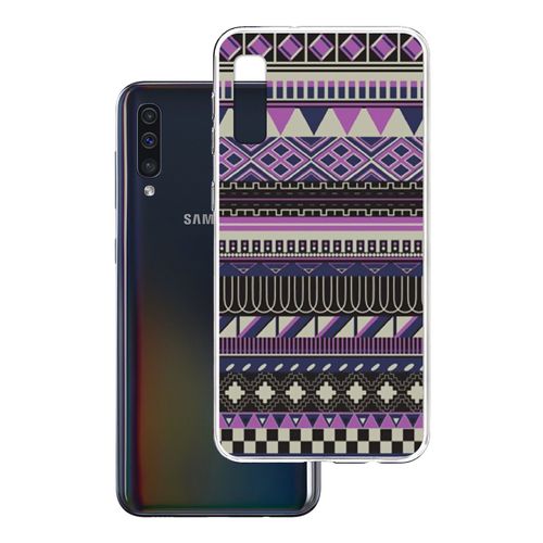 Coque Pour Samsung Galaxy A50 - Azteque Violet