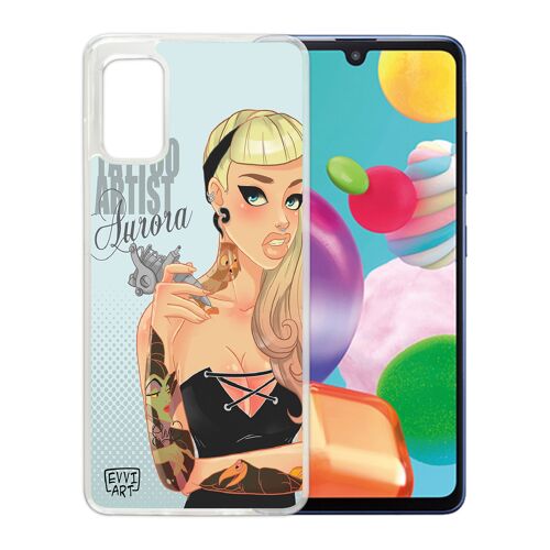 Coque Pour Samsung Galaxy A41 - Princesse Aurore Artiste