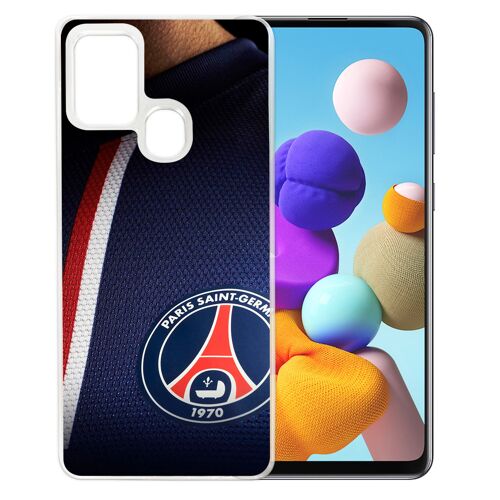 Coque pour Samsung Galaxy A21s - Maillot Bleu Psg Paris Saint Germain