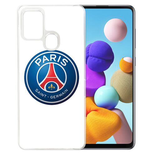Coque pour Samsung Galaxy A21s - Logo Psg Fond Blanc