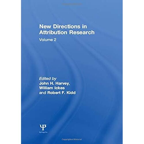 New Directions In Attribution Research: Volume 1: 001