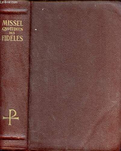 Missel Quotidien Des Fidèles Vespéral,Rituel, Recueil De Prières - N°323.