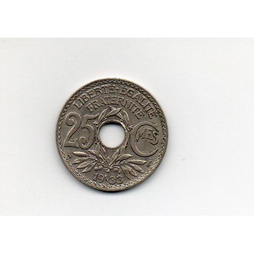 25 Centimes 1933 Lindauer Cupro-Nickel