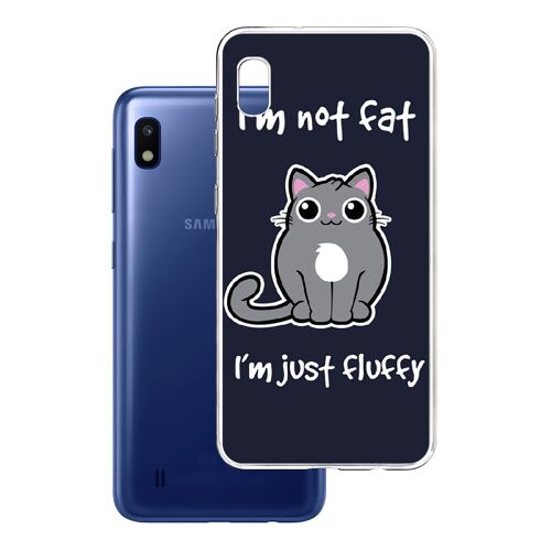 Coque Pour Samsung Galaxy A10 - Chat Not Fat Just Fluffy