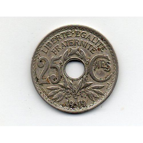25 Centimes 1918 Lindauer Cupro-Nickel