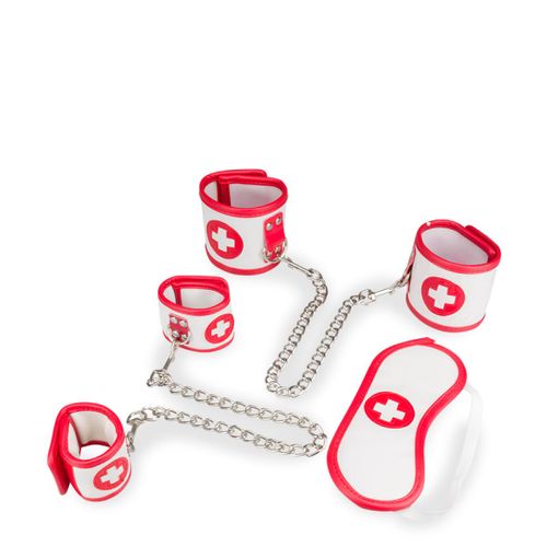 Kit Bdsm Infirmière Menottes Et Masque