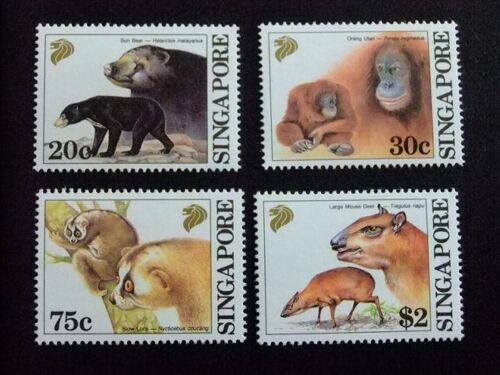 51 Singapore Singapour 1993 / Fauna Mamiferos / Yvert 655 / 658 Mnh
