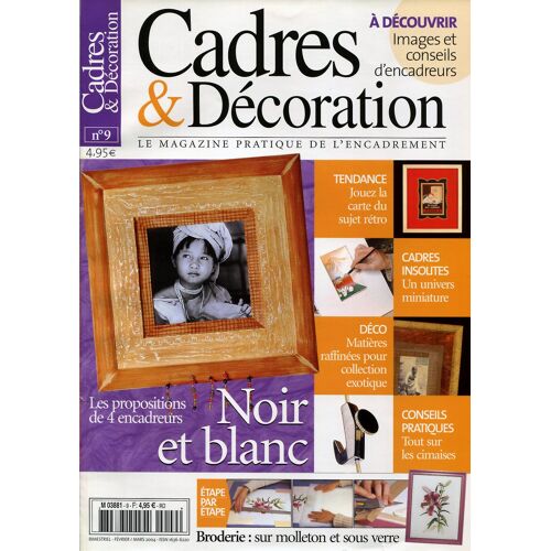 Cadres & Décoration N°9 - Noir Et Blanc - Images Et Conseils D'encadreurs