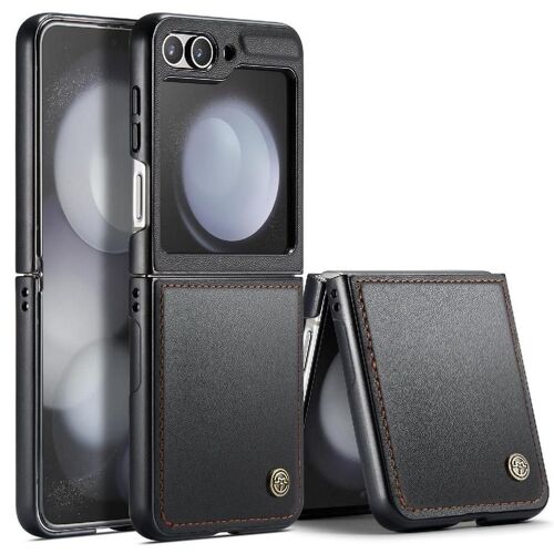 Caseme Étui Pour Samsung Galaxy Z Flip 6 5g Étui Portefeuille Étui Antichoc Bicelle Lutte Contre La Fraude Emplacement Pour Carte - Noir