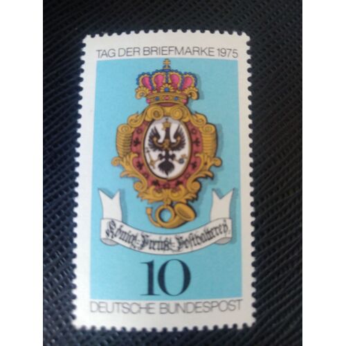 Timbre Allemagne / Rfa Y T 715 Panneau De Poste, Établissement Royal Prussien Pour Le Transport Du Courrier 1975 ( 010808 )